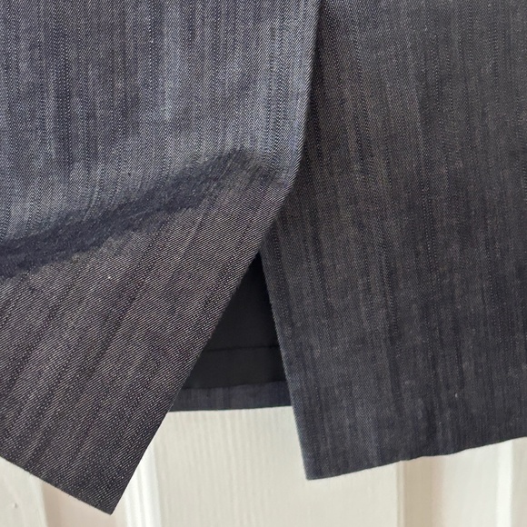 Calvin Klein Pencil Skirt - Denim Blue Gray Size 6 - Picture 7 of 10